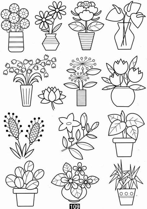 Dibujos De Plantas Sin Flores Para Colorear Vasos De Flores Modernos
