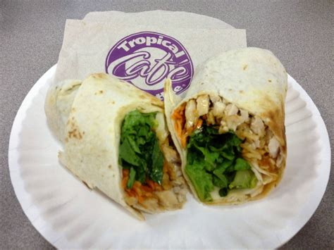 Thai Chicken Wrap At Tropical Smoothie Cafe Daily Press