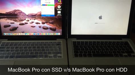  parativa Macbook Pro SSD V S HDD    