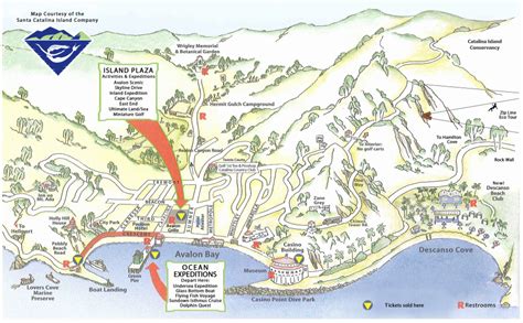 Catalina Island Map Free Printable Maps