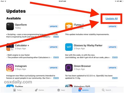 You should update your ipad so it has the latest features and stays protected from security vulnerabilities. How to Update All Apps on iPhone and iPad
