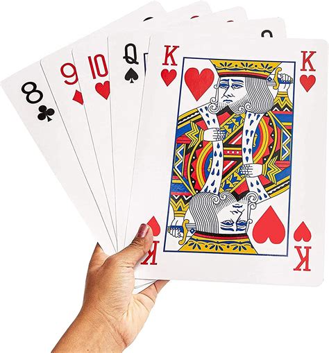 Amazon Juvale Juvale Super Big Giant Jumbo Playing Cards Full Deck