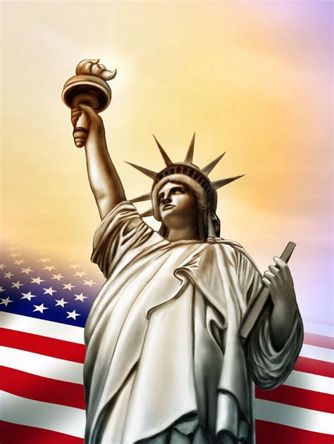 Find More Background Information About Statue Of Liberty With American