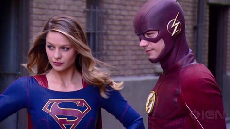 The Flash Supergirl Crossover See Behind The Scenes Youtube