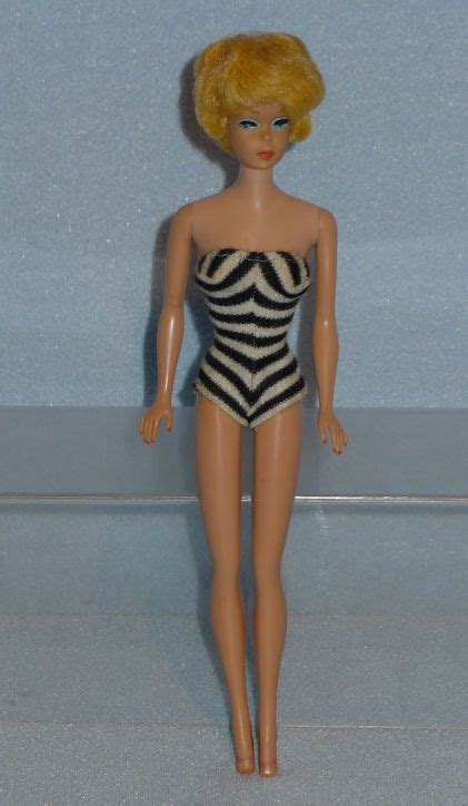 Vintage Early 60s Blond Bubblecut Barbie Doll By Mattel Toysold Good Condition Barbie Barbie