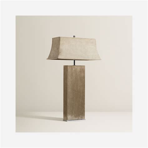 All items are authenticated through a rigorous process overseen by experts. Karl Springer table lamp USA, c. 1970 suede, chrome-plated ...