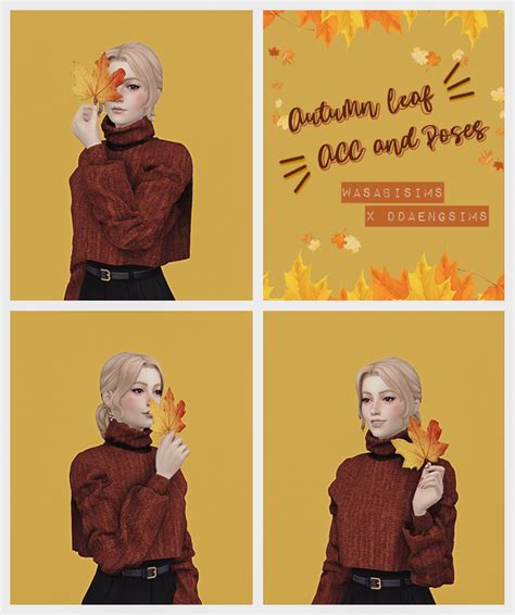 Autumn Leaf Acc And Poses Collab With Ddaengsims Early Access