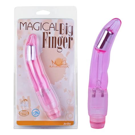 Aphrodisia Pink Multi Speed Vibrating Big Finger Vibrator G Spot