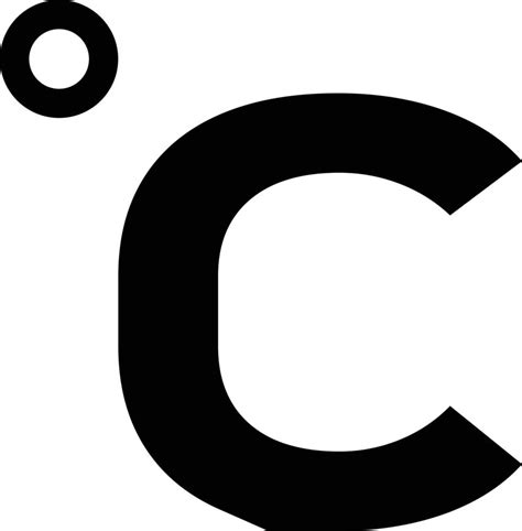Icono De Grados Centígrados Símbolo Celsius Símbolo De Temperatura