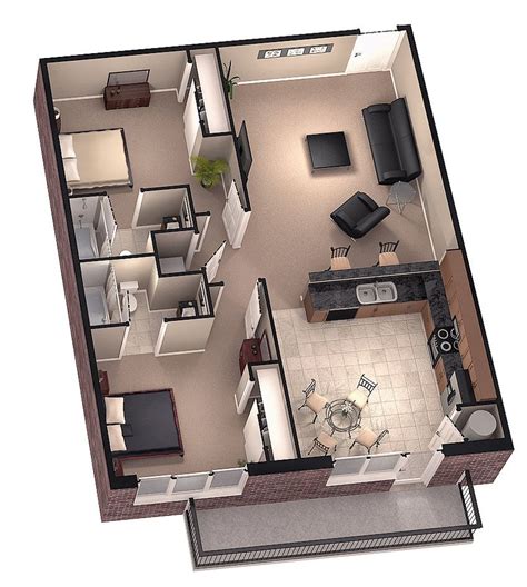 Tiny House Floor Plans Brookside 3d Floor Plan 1 By Dave5264 On