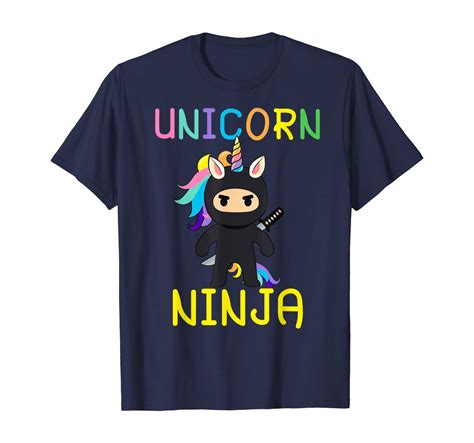 Unicorn Ninja Cute Rainbow Unicorn Fighter Lover Ts T Shirt