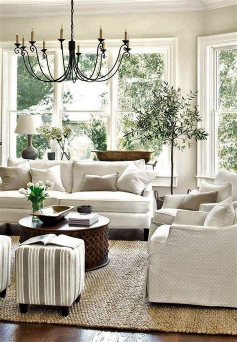 30 Beautiful Living Room Neutral Color Palette French Country