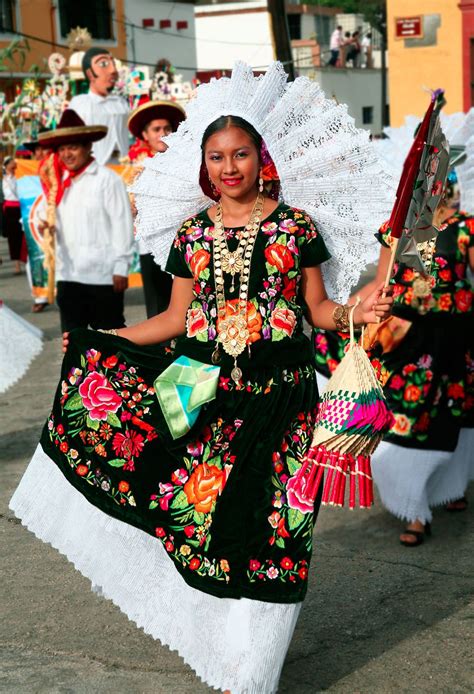 Traditional Festive Dress Juchitán Oaxaca Mexican Costume Mexican