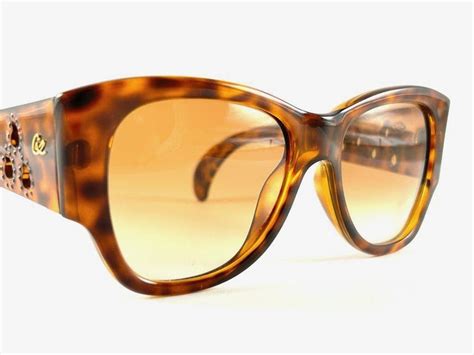New Vintage Christian Lacroix Cat Eye Tortoise And Gold 1980s France Sunglasses For Sale At 1stdibs