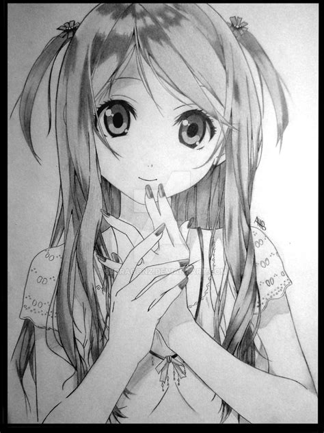 Cute Simple Anime Girl Drawing