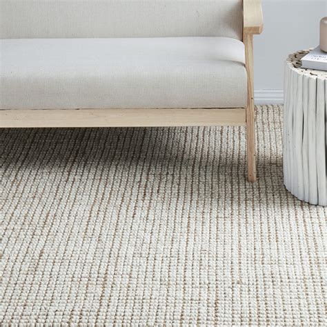 Network Natural And Grey Hand Loomed Wool Blend Rug Temple And Webster