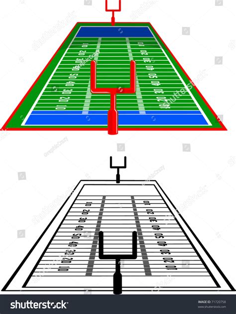 Maybe you would like to learn more about one of these? A Vertical Football Field. Stock Vector Illustration ...