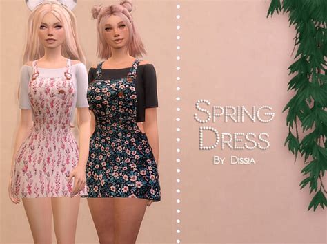 Spring Dress By Dissia From Tsr • Sims 4 Downloads