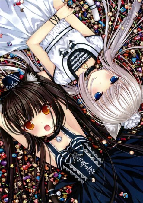 Anime Twins Chocola And Vanilla Neko Girl Anime Nekomimi