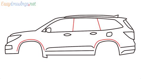 How To Draw Honda Pilot Step By Step 13 Easy Phase