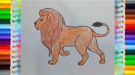 How To Draw A Lion Easy Step By Step Easy Animals To Draw