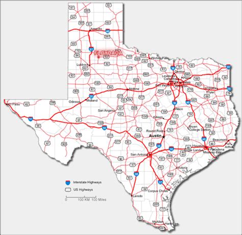 Map Of Texas Highways And Interstates