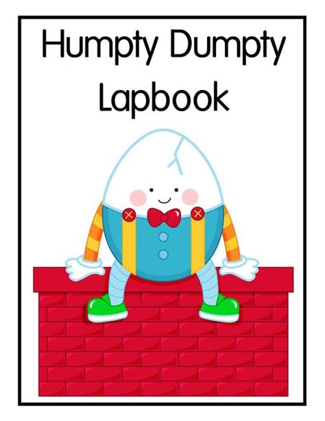Free Humpty Dumpty Lapbook Nursery Rhymes Activities Humpty Dumpty