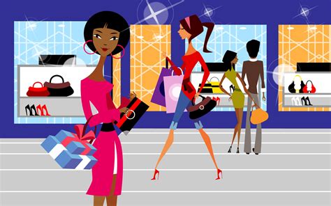 Shop People Shopping Wallpaper Hd Vector 4k Wallpapers Images And