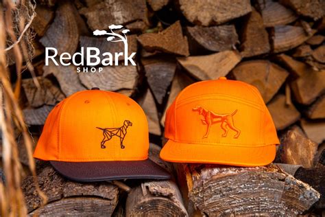 Blaze Orange Geometric Dog Hat Red Bark Shop