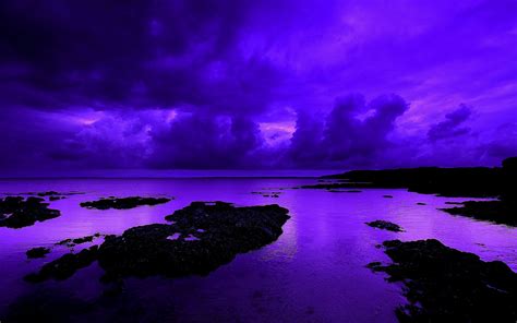 Purple Beach Sunset Full Hd Wallpaper And Background Image 1920x1200