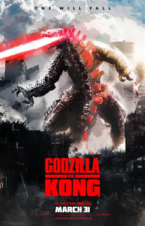 Godzilla Vs Kong Mechagodzilla Poster 4k By Andrewvm On Deviantart
