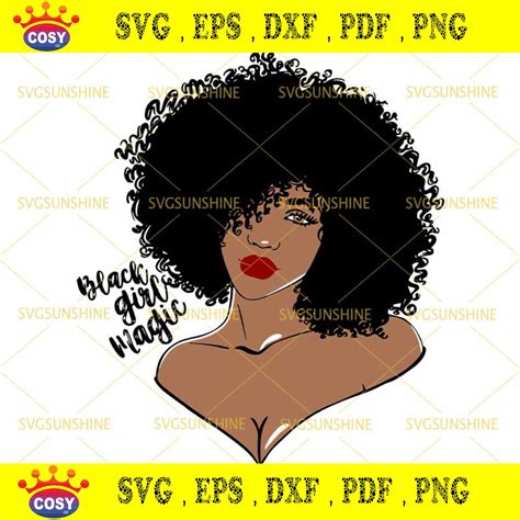 Black Girl Bundle Svg Afro Girl With Glasses Svg Afro Girl Black My