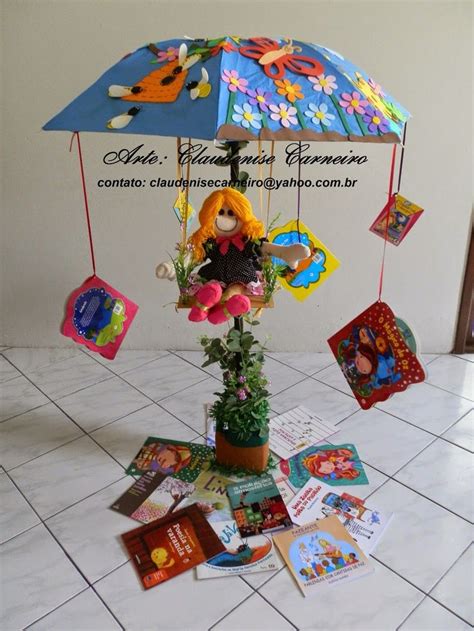 Guarda Chuvas Literário Educação Infantil Dia Do Livro Infantil