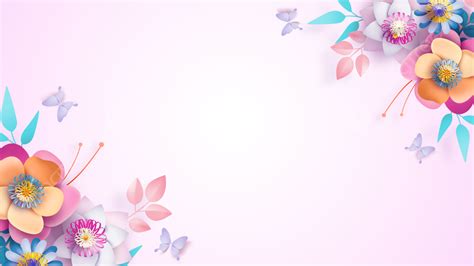 Womens Day Floral Gradient Background Women S Day Flowers Background