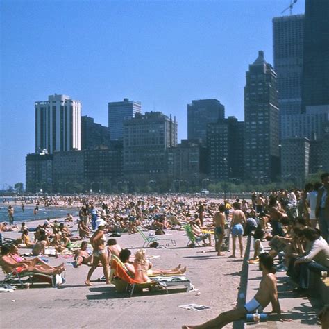 Chicago 1975 Oak Street Beach Greg Wass Flickr