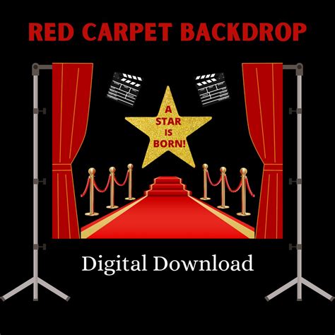 Red Carpet Party Bundle Red Carpet Birthday Set Of 3 Package
