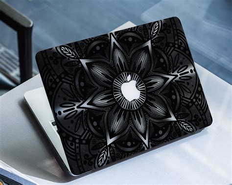 Mandala Laptop Skin 2019 Macbook Pro 15 Dark Boho Art Mac Air Etsy