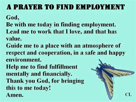 A Prayers To Find Employment Bible Prayers Prayers Inspirational