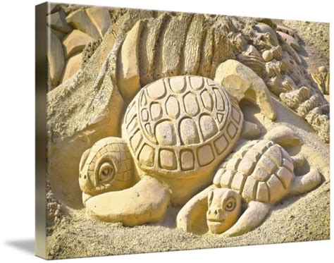 Turtle Sand Castle Sculpture On The Beach 999 By Ricardos Creations