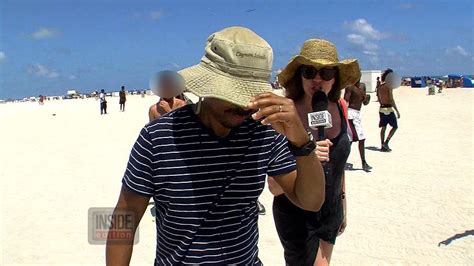 Beach Voyeurs Insideedition Confronts Creeps Wcameras As They Take Revealing Pics Of