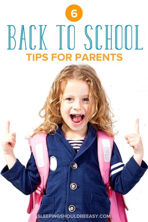 Back To School Ideas For Parents Sleeping Should Be Easy