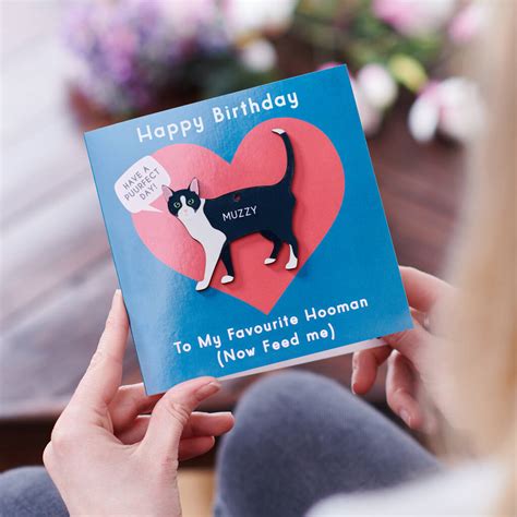 Personalised Birthday Cat Breed Card Sent Direct By Oakdene Designs