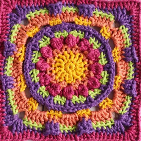 Namaqualand Free Crochet Granny Square Pattern Thoresby Cottage In