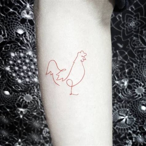 Minimalist Cute Chicken Tattoo Wiki Tattoo
