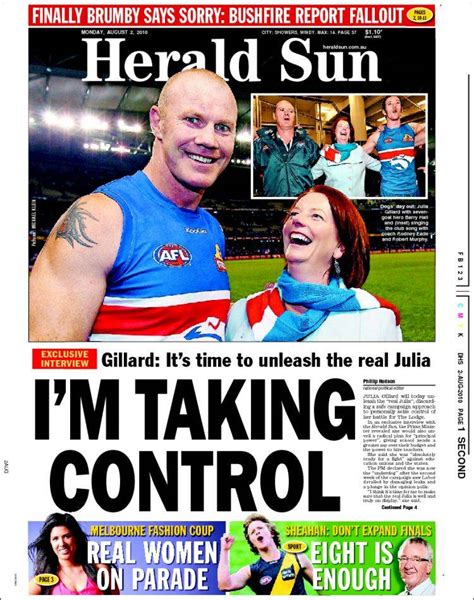 newspaper herald sun australia newspapers in australia monday s edition august 2 of 2010