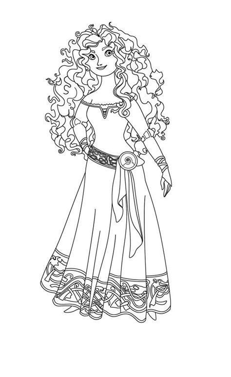 Princess merida coloring sheets from disney's brave movie. Disney Princess Merida in Disney Brave Coloring Page | Desenhos para colorir menino, Desenhos ...