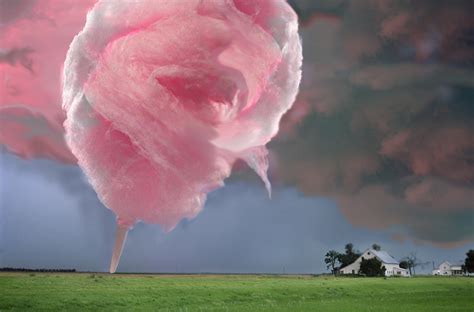 Cotton Candy Tornado Original Collage Digital Print Etsy