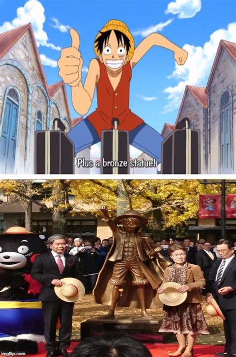 Luffy Finally Gets His Bronze Statue One Piece Know Your Meme