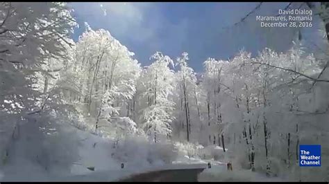 Magical Winter Scene In Romania Videos From The Weather Channel