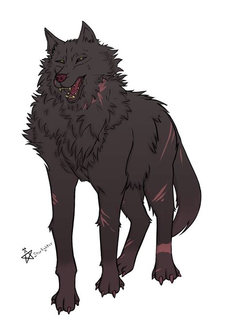 Oc Art I Made A Dire Wolf Slightly Demonic~ Rdnd